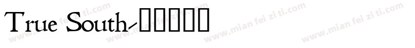 True South字体转换